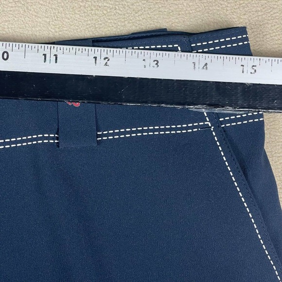 Nike Golf Womens 4 Bermuda Shorts Blue Lightweight Stretch Pocket Snap Closure - Picture 6 of 14